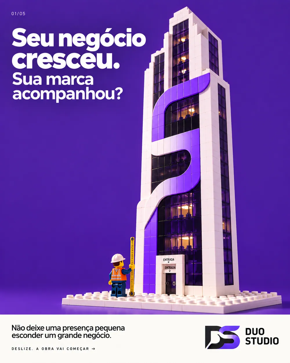 Arte da Duo Studio — Seu negócio cresceu. Sua marca acompanhou?